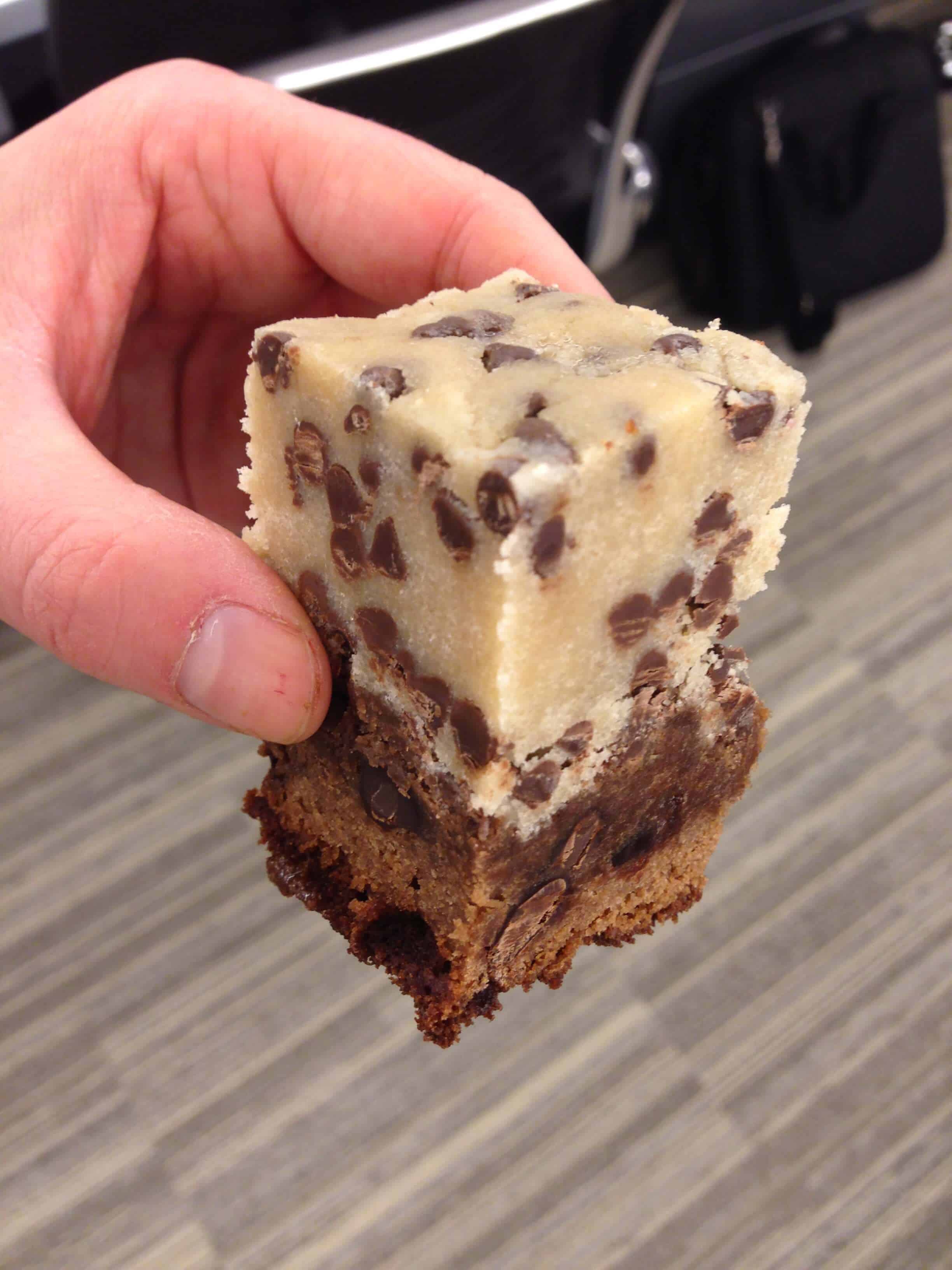 Chocolate Chip Cookie Dough Brownies Chelsweets