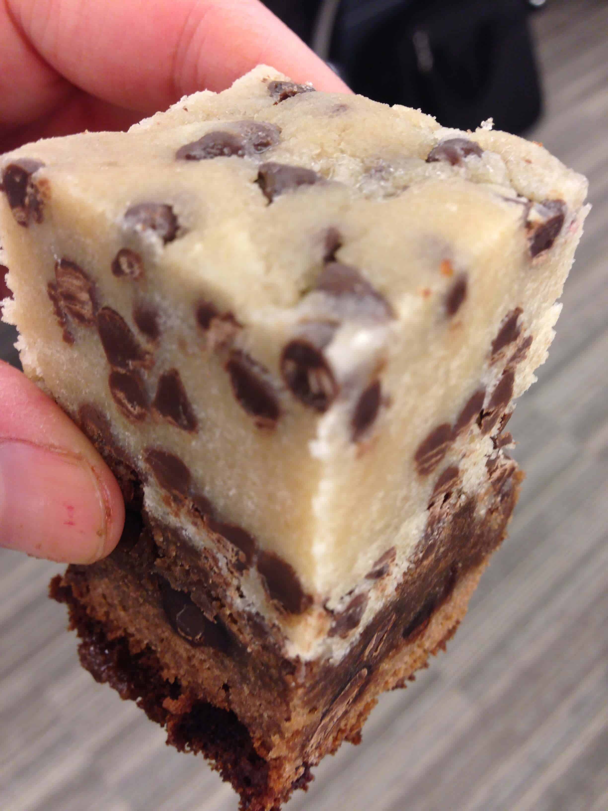 Chocolate Chip Cookie Dough Brownies - Chelsweets