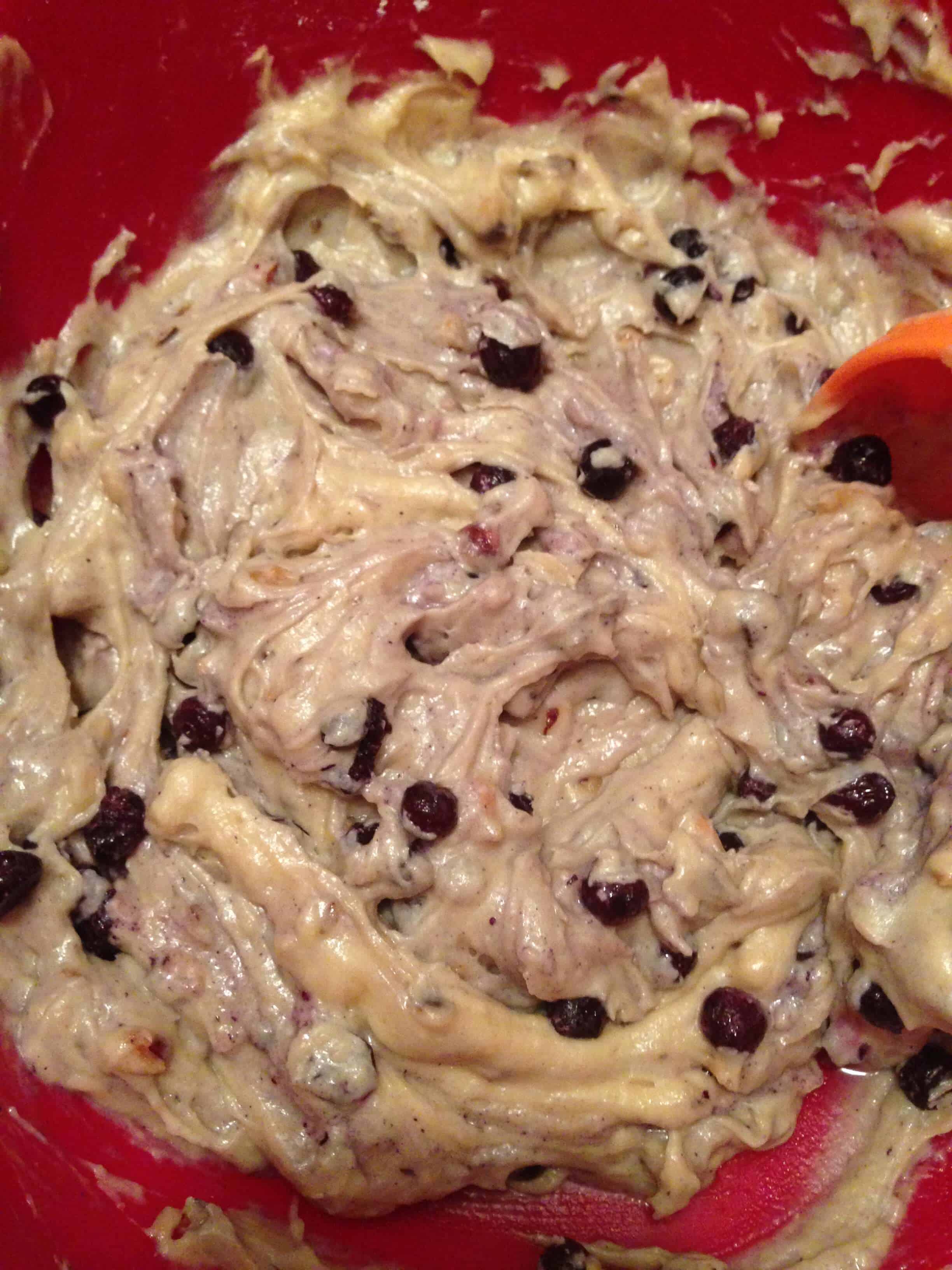 image of blueberry pancake cupcake batter