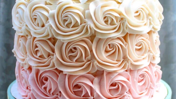 Rose Swirl Cake Class Cookie Girl Cake Baking & Decorating Courses in London