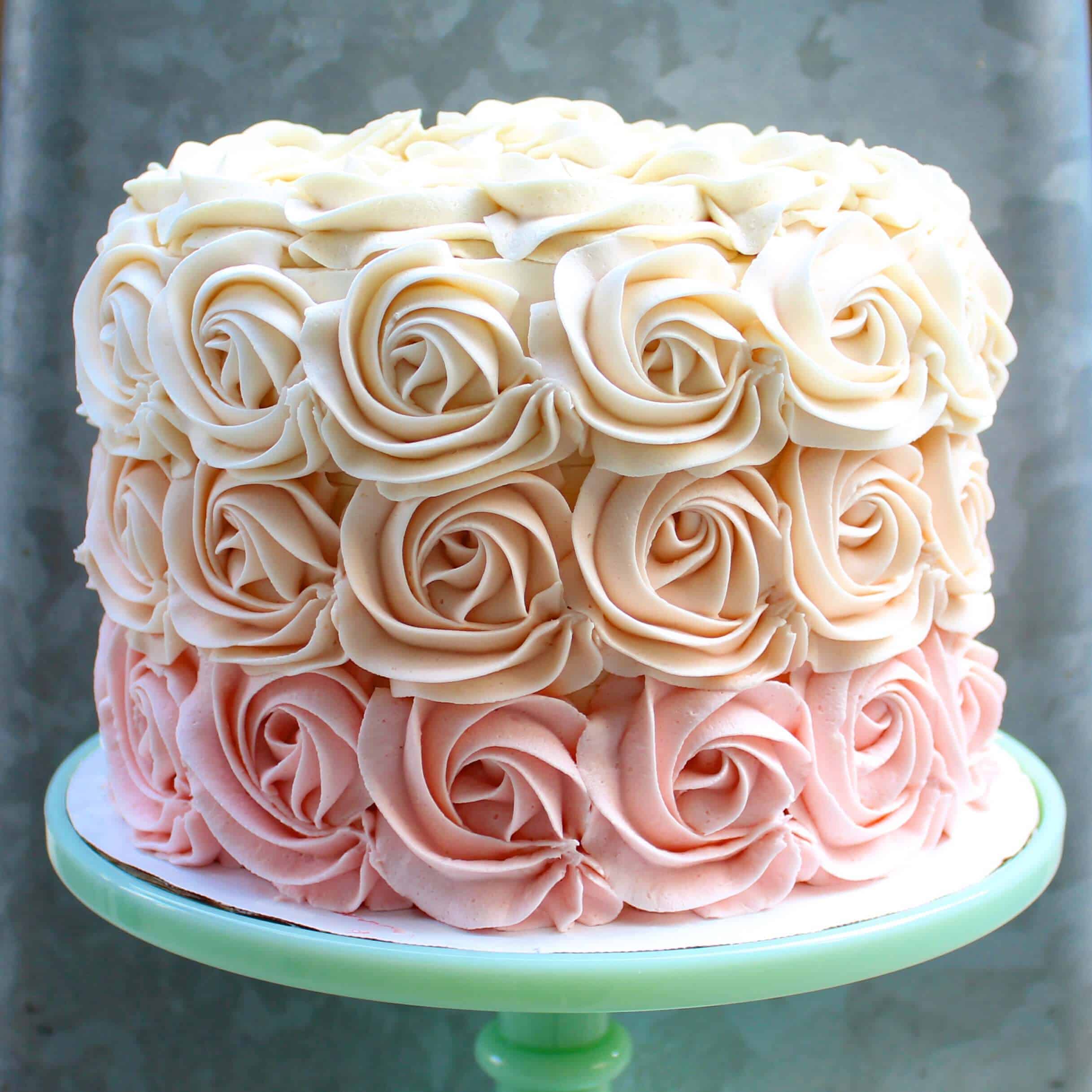 Chelsweets Buttercream Rosette Cake