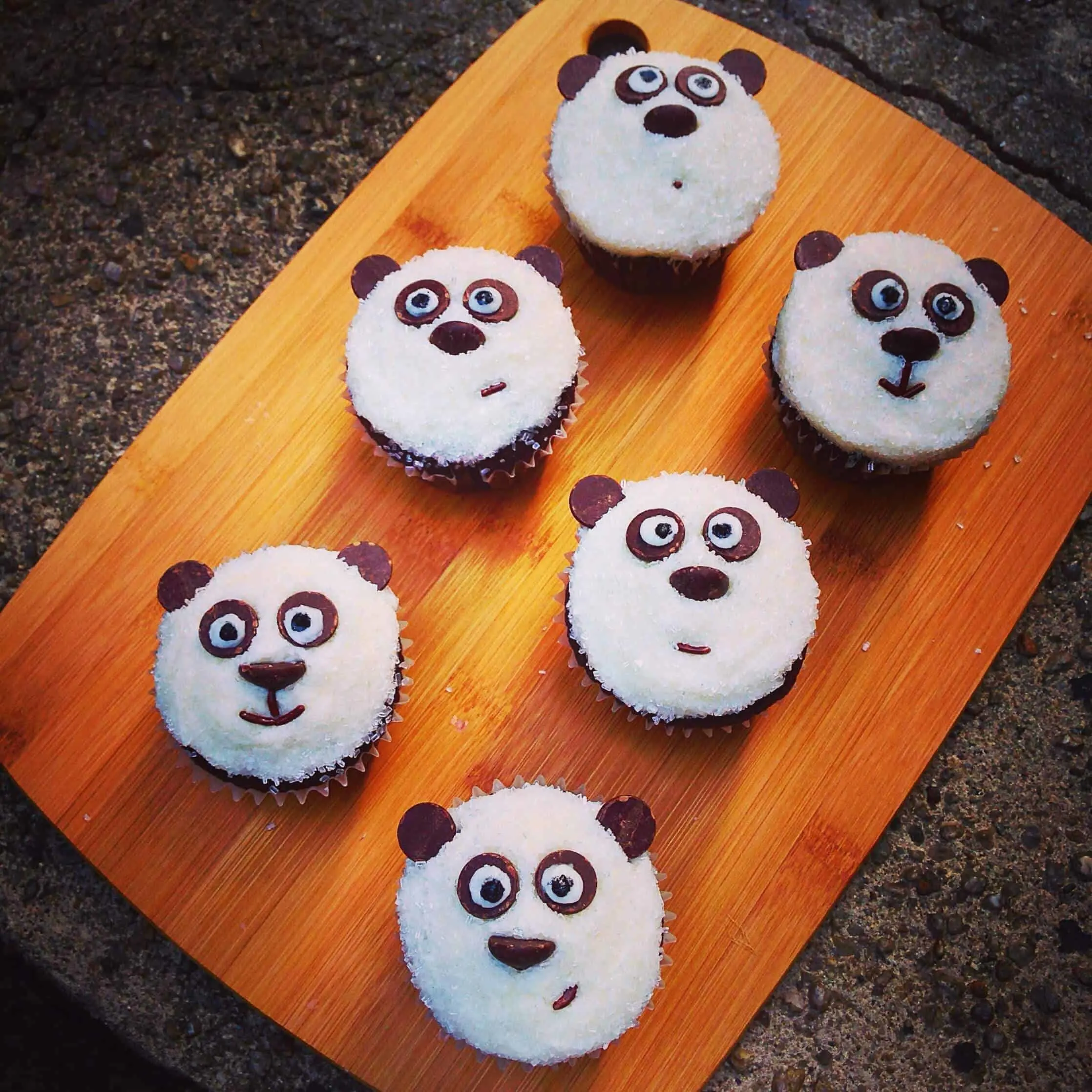 Adorable Chocolate Panda Cupcakes