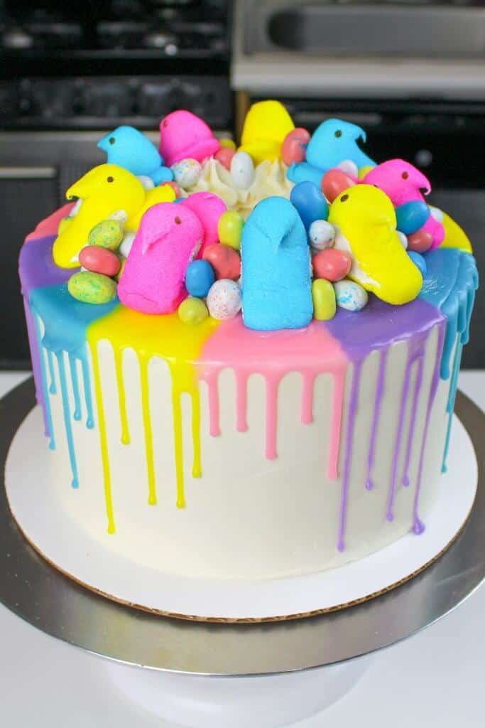 easter cake idea - pastel drip cake