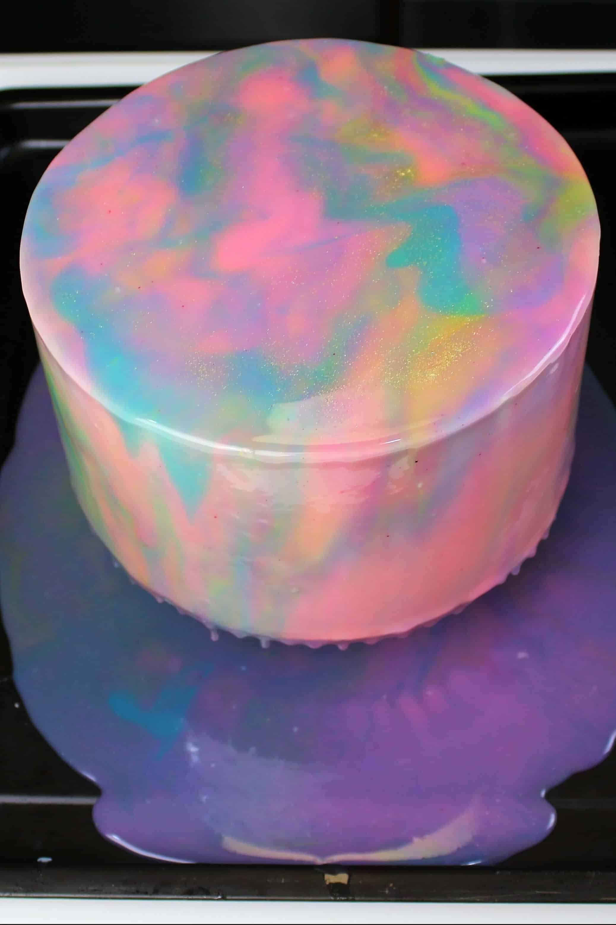 Featured image of post Steps to Prepare Mirror Glaze Mirror Marble Cake Icing