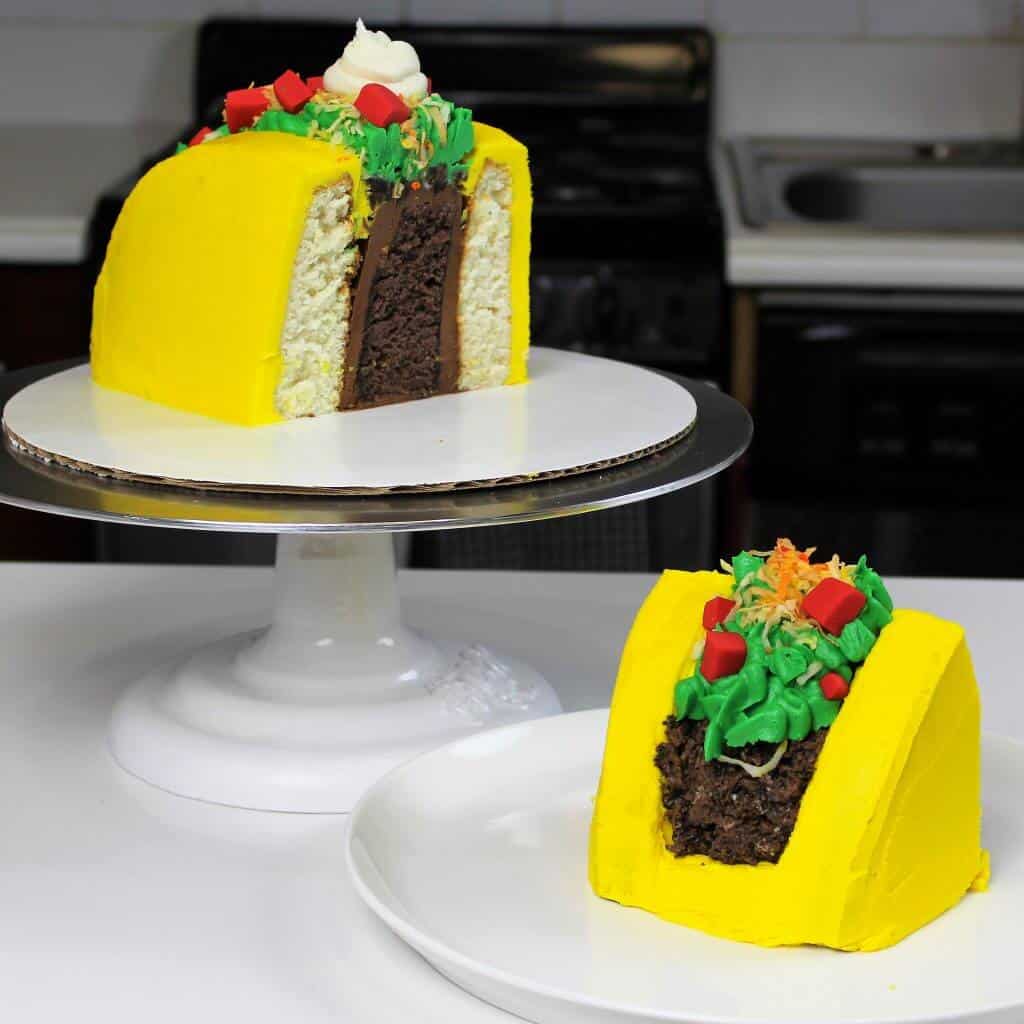 This taco cake is just as delicious as it looks!! 