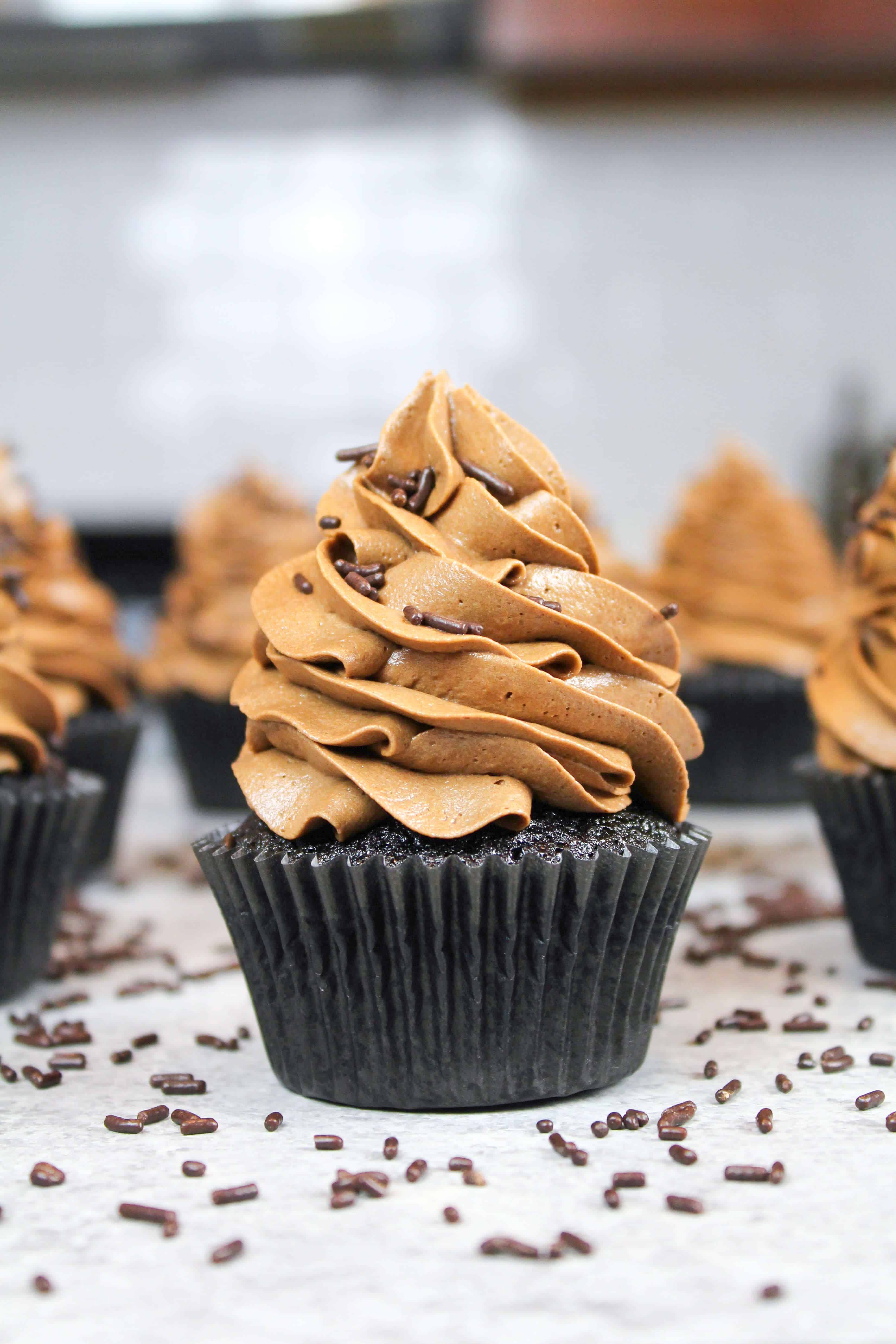 Moist Chocolate Cupcake Recipe With Chocolate Frosting - Chelsweets