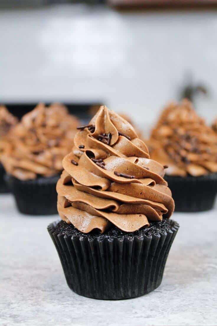 Moist Chocolate Cupcake Recipe With Chocolate Frosting Chelsweets