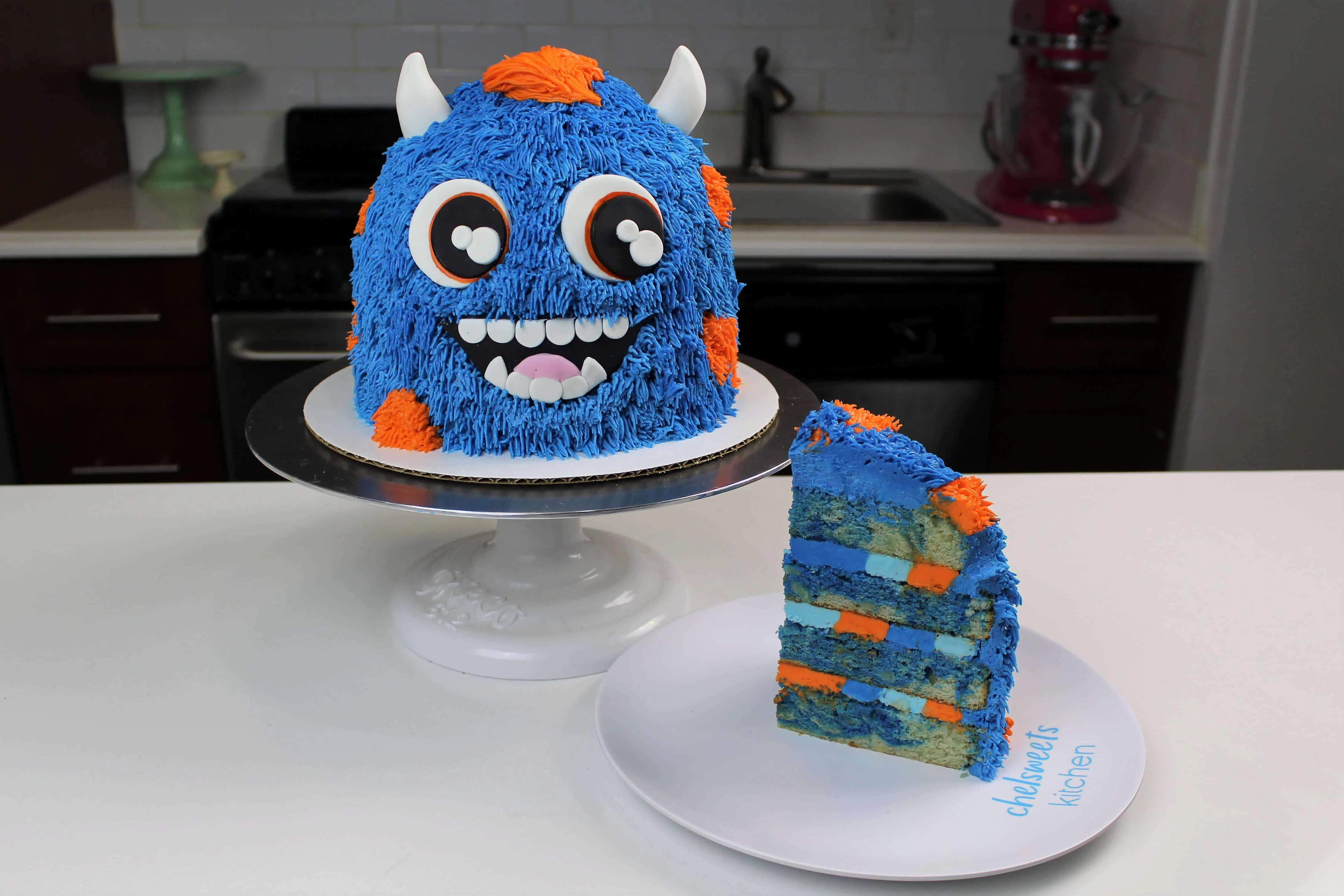 Cookie Monster Birthday Cake (Easy Smash Cake)