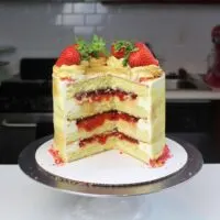 image of peanut butter and jelly cake