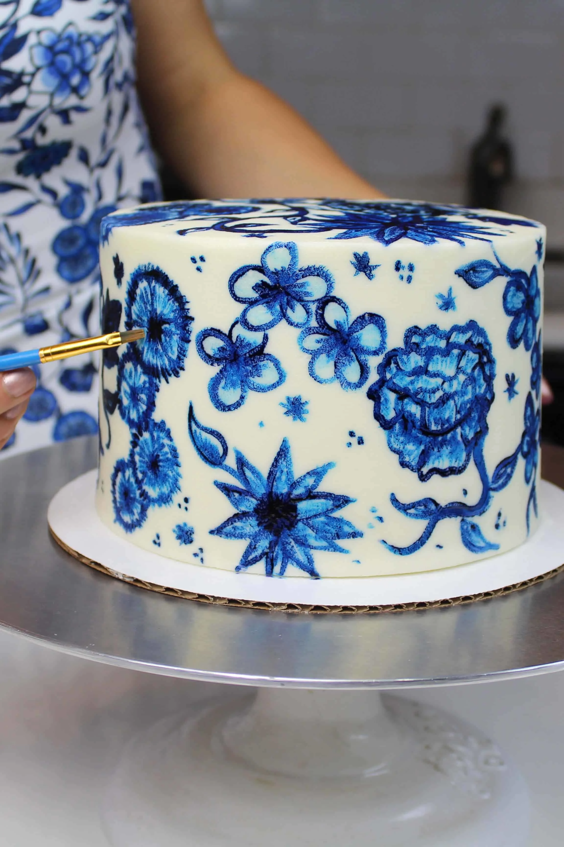 Cake Imitating a Painter S Palette Stock Photo - Image of homemade, birthday:  40806720