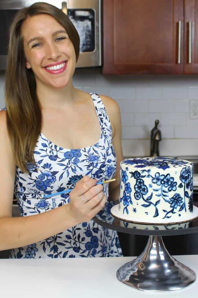 Painted Buttercream Cake: Easy Tutorial - Chelsweets