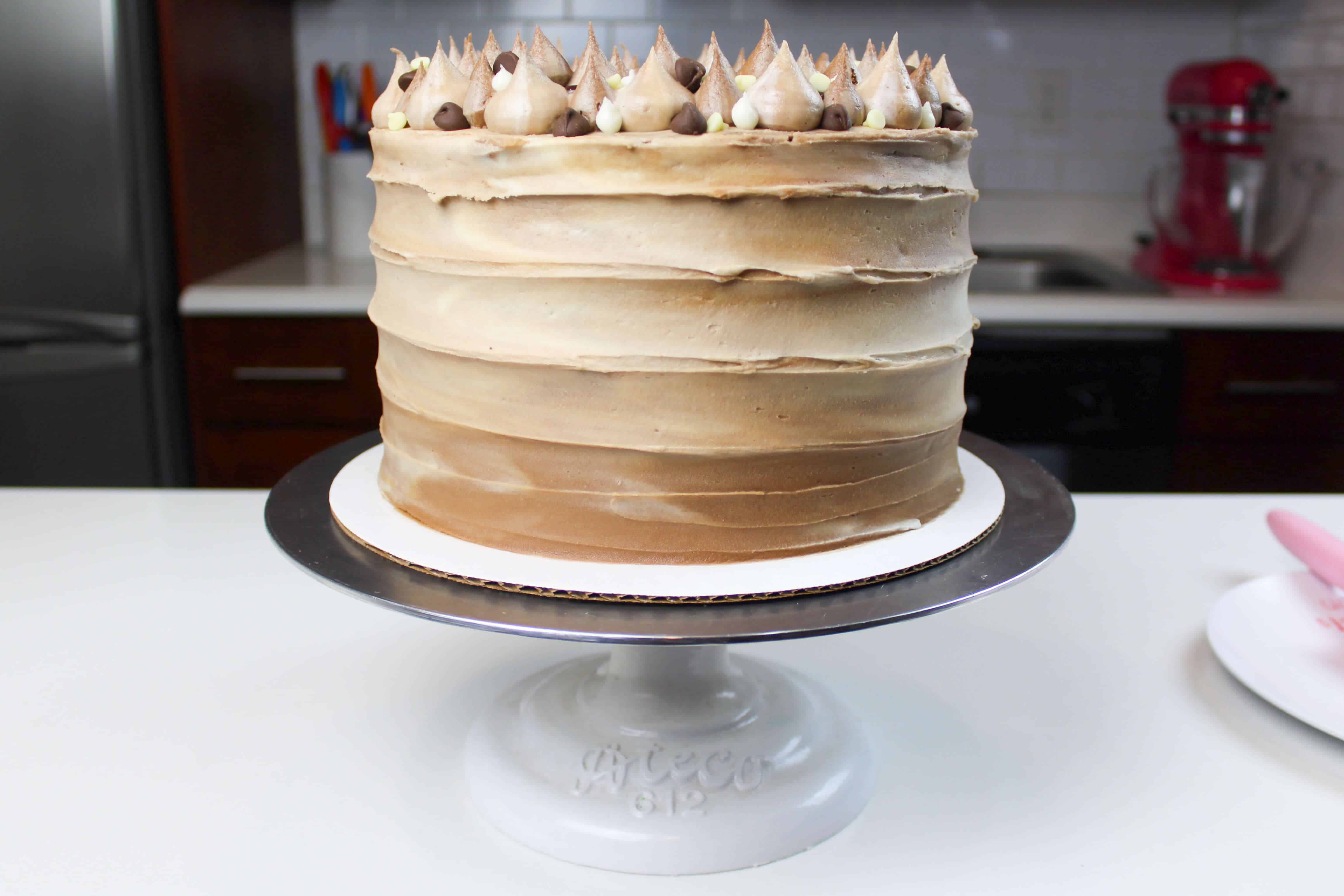 moody photo of uncut checkerboard cake-2