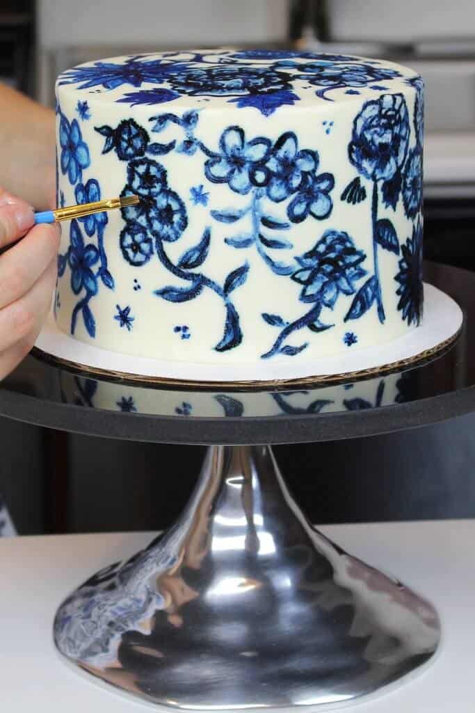 Painted cake tutorial