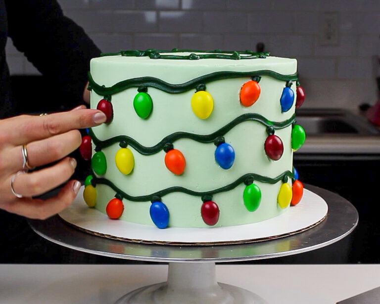 Christmas Lights Cake The Cutest & Easiest Christmas Cake Design