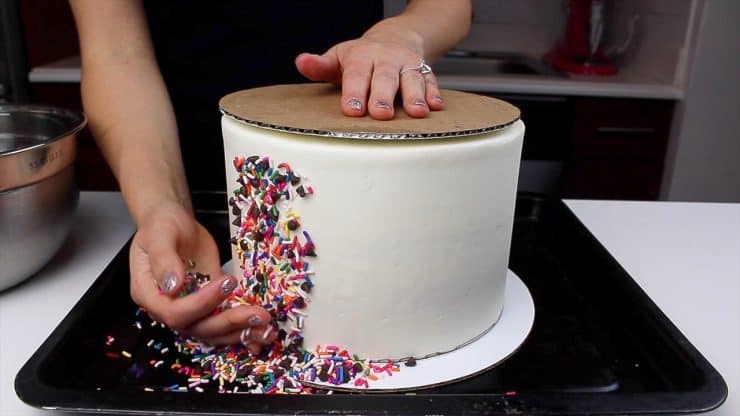 Funfetti Cookie Dough Cake - The Ultimate Birthday Cake