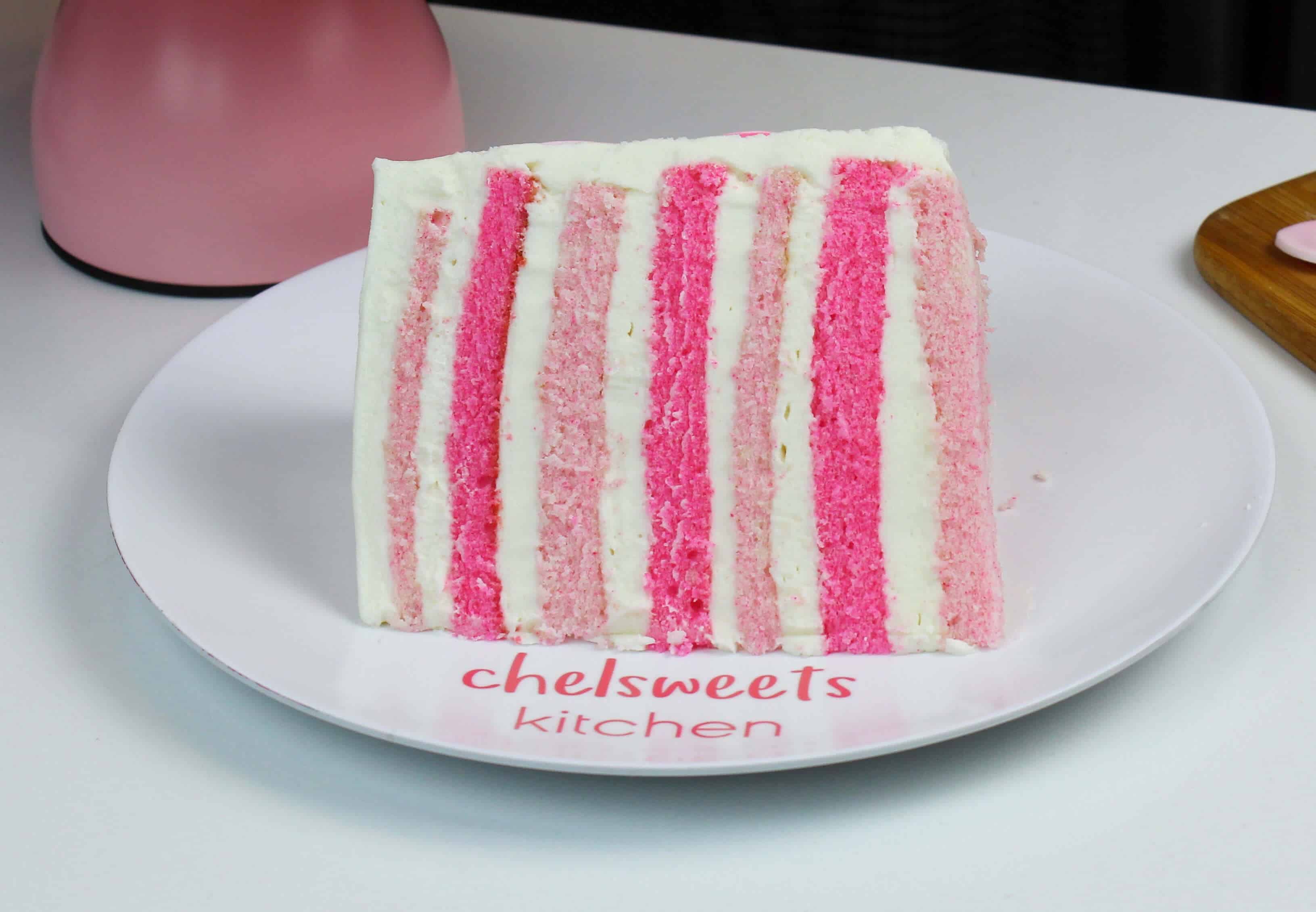Pink Velvet Valentine's Day Cake Slice