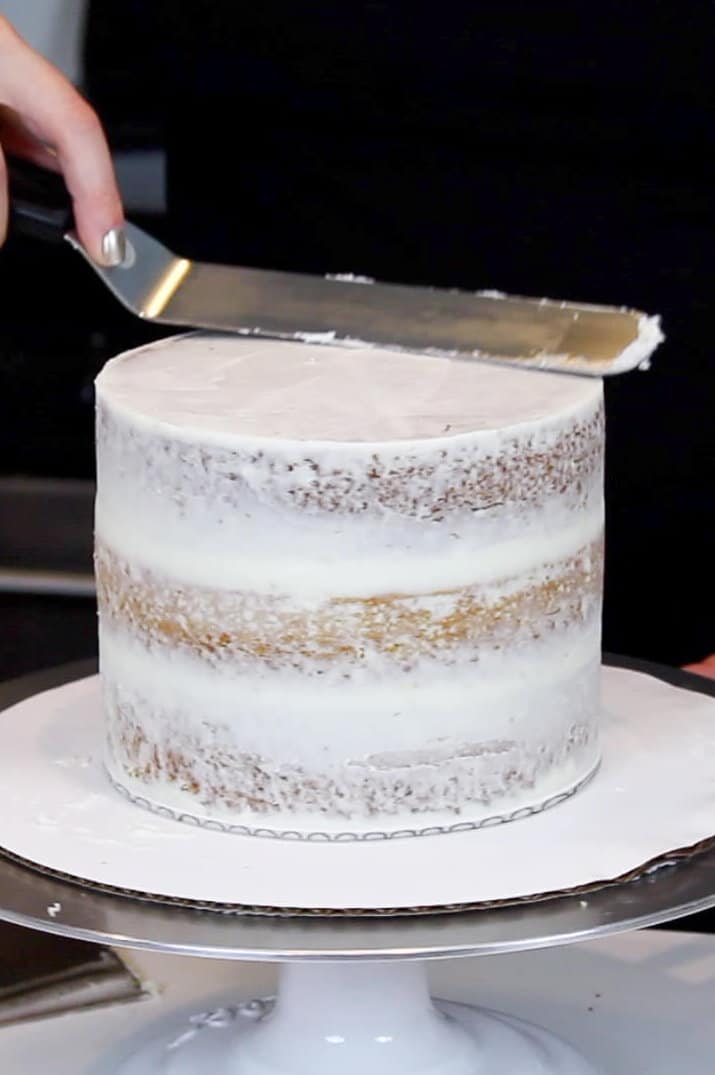 6 Inch Cake Recipe: Small Vanilla Layer Cake w/ Buttercream Frosting