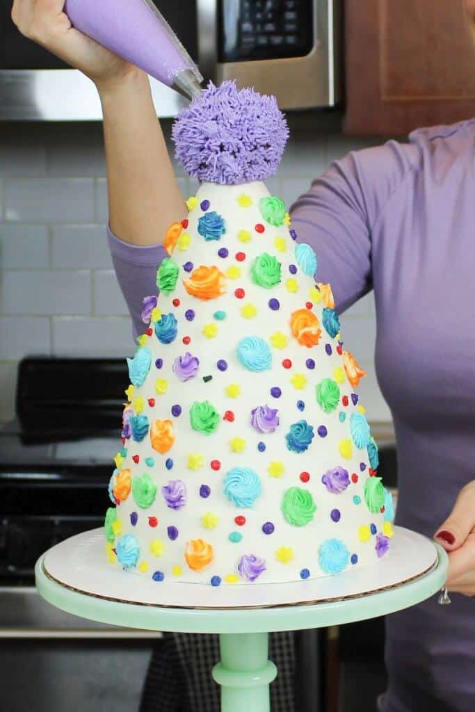 Photo of my buttercream party hat cake