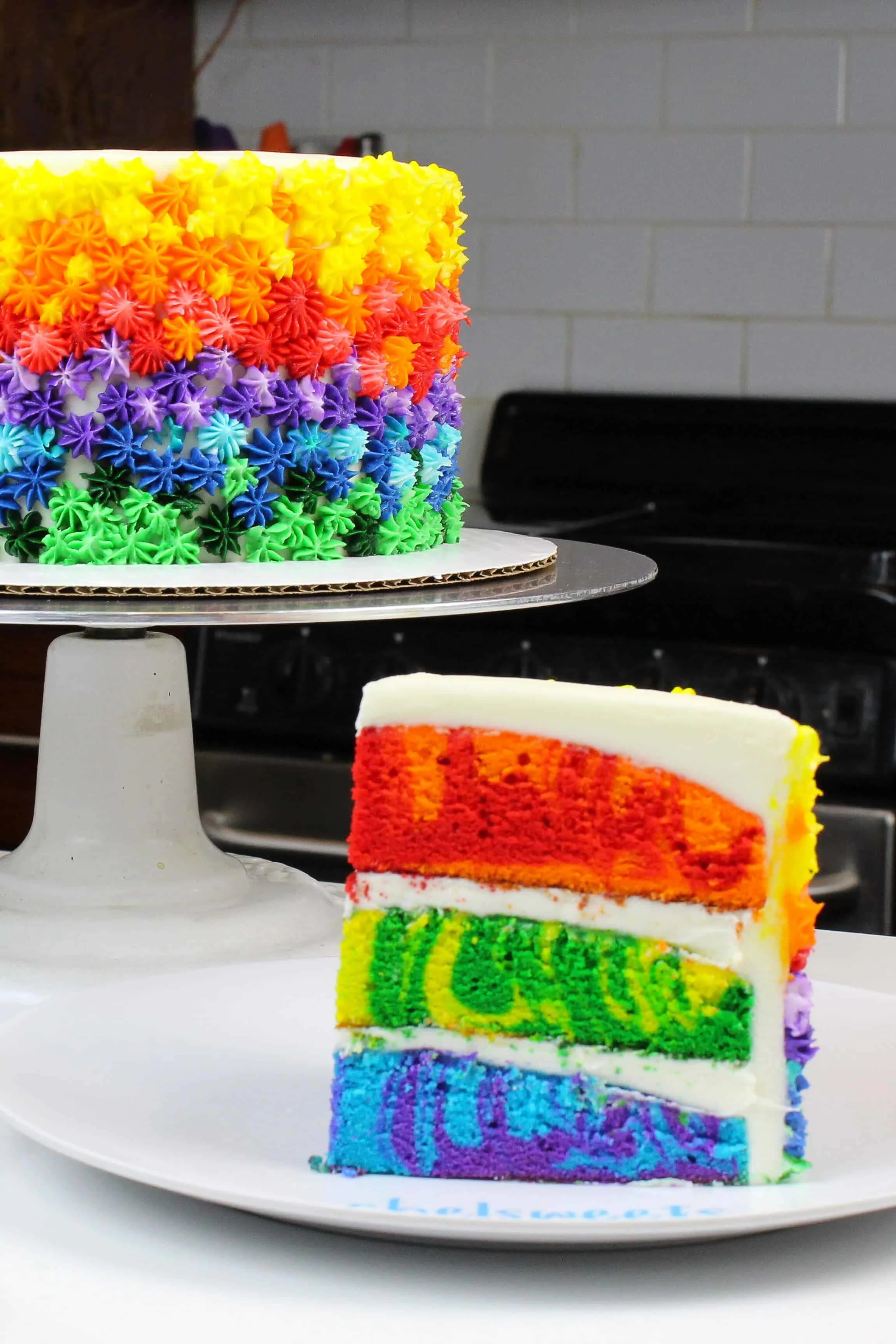 Rainbow cake recipe  BBC Food