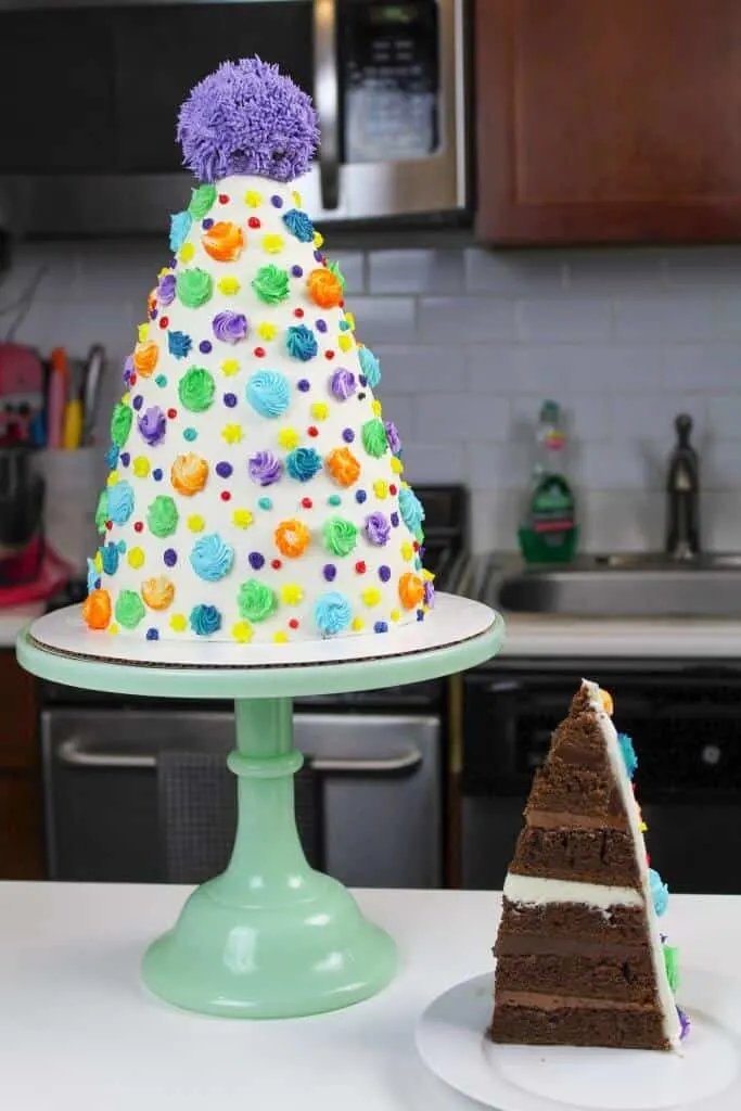 Photo of party hat cake