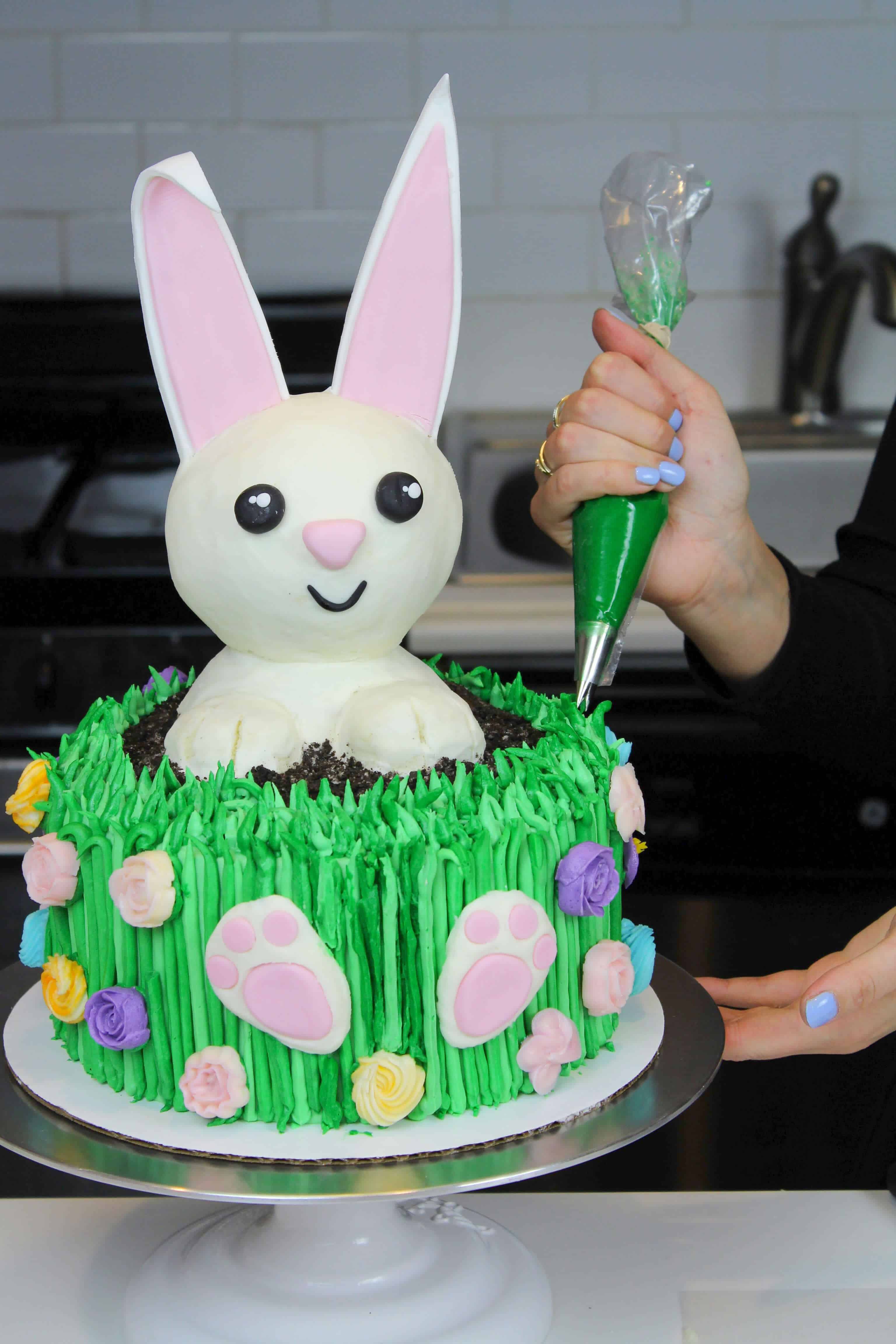 Easy Coconut Easter Bunny Cake (Fun for Kids to Make)