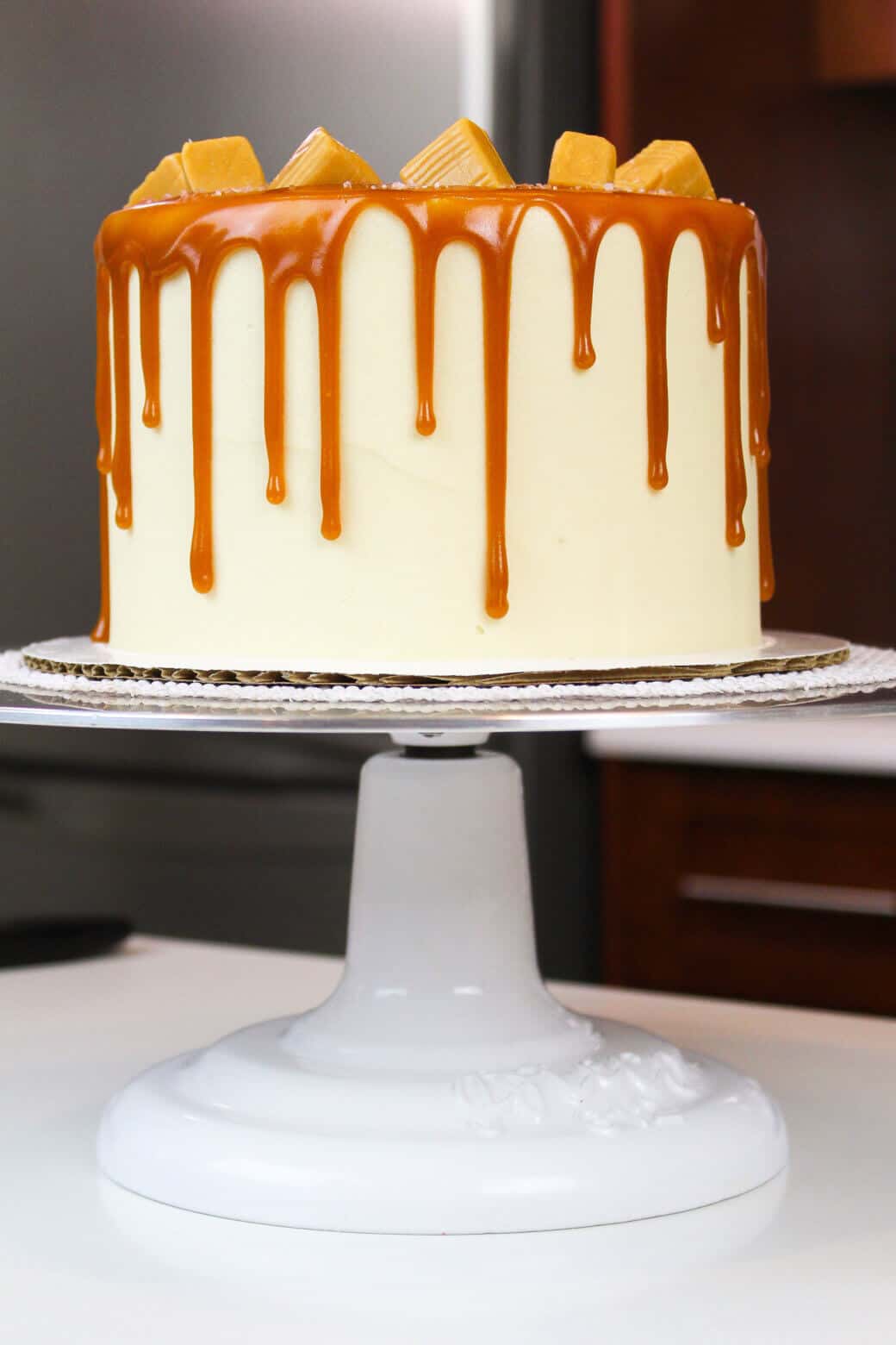 Salted Caramel Layer Cake Delicious From Scratch Recipe 