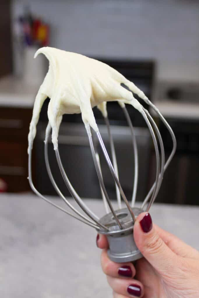 whisk attachment with salted caramel buttercream photo