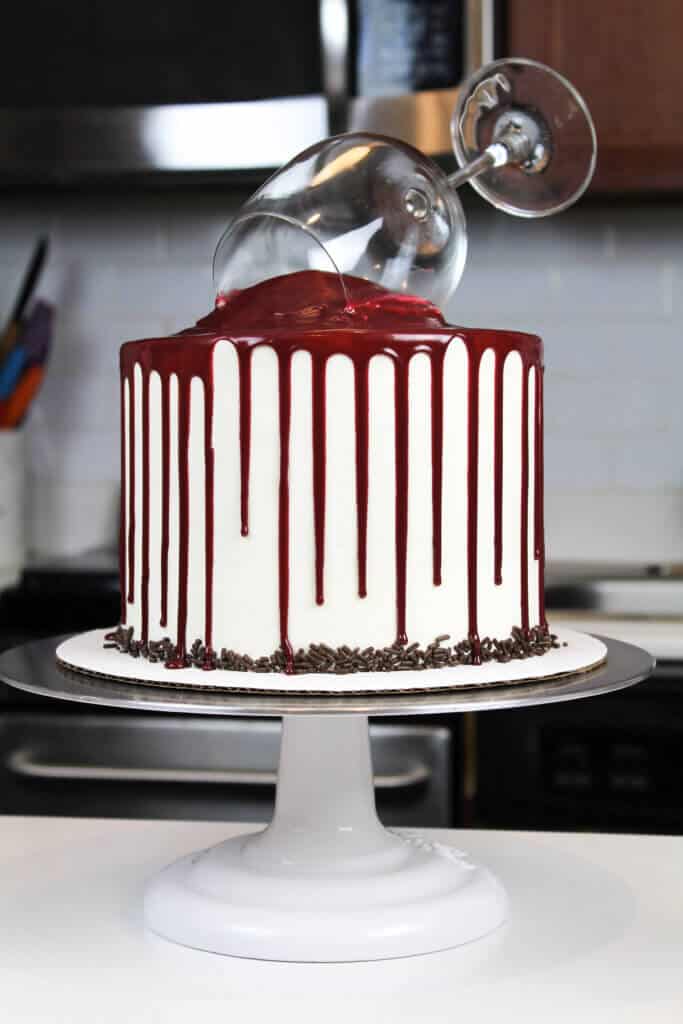 wine lover's chocolate red wine cake