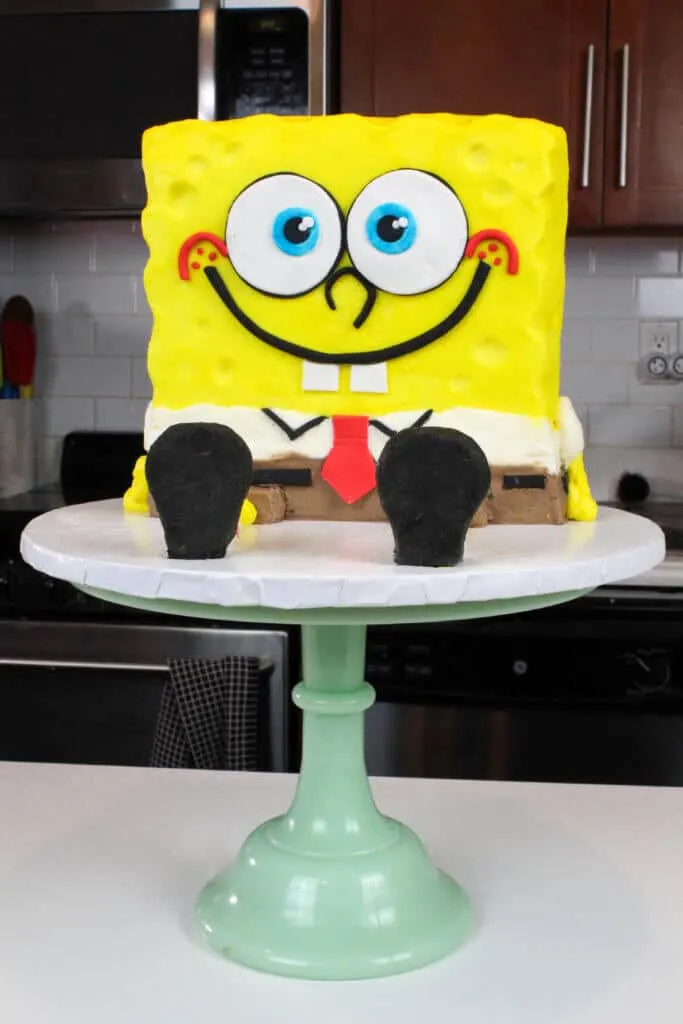 buttercream spongebob cake