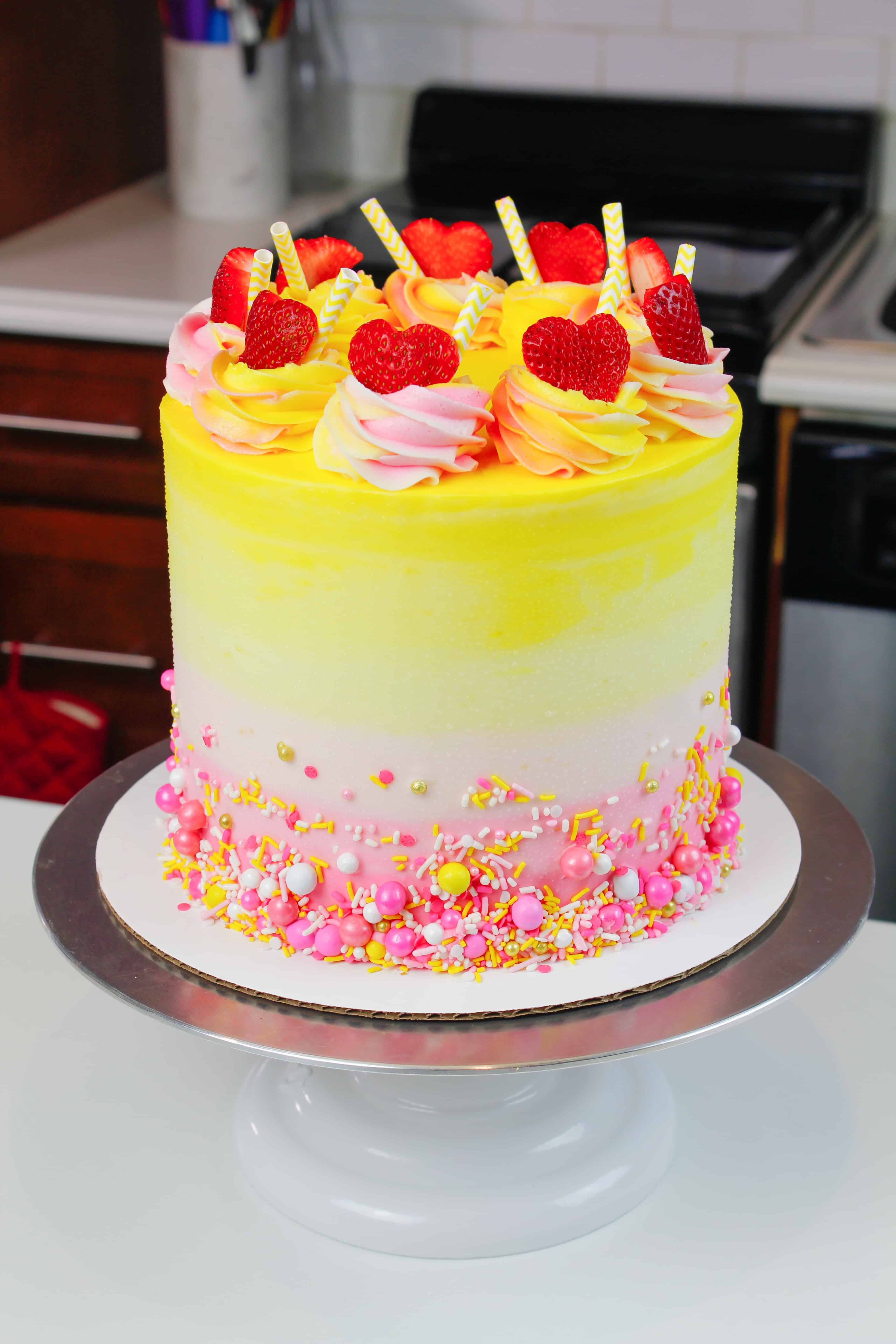 pink lemonade cake