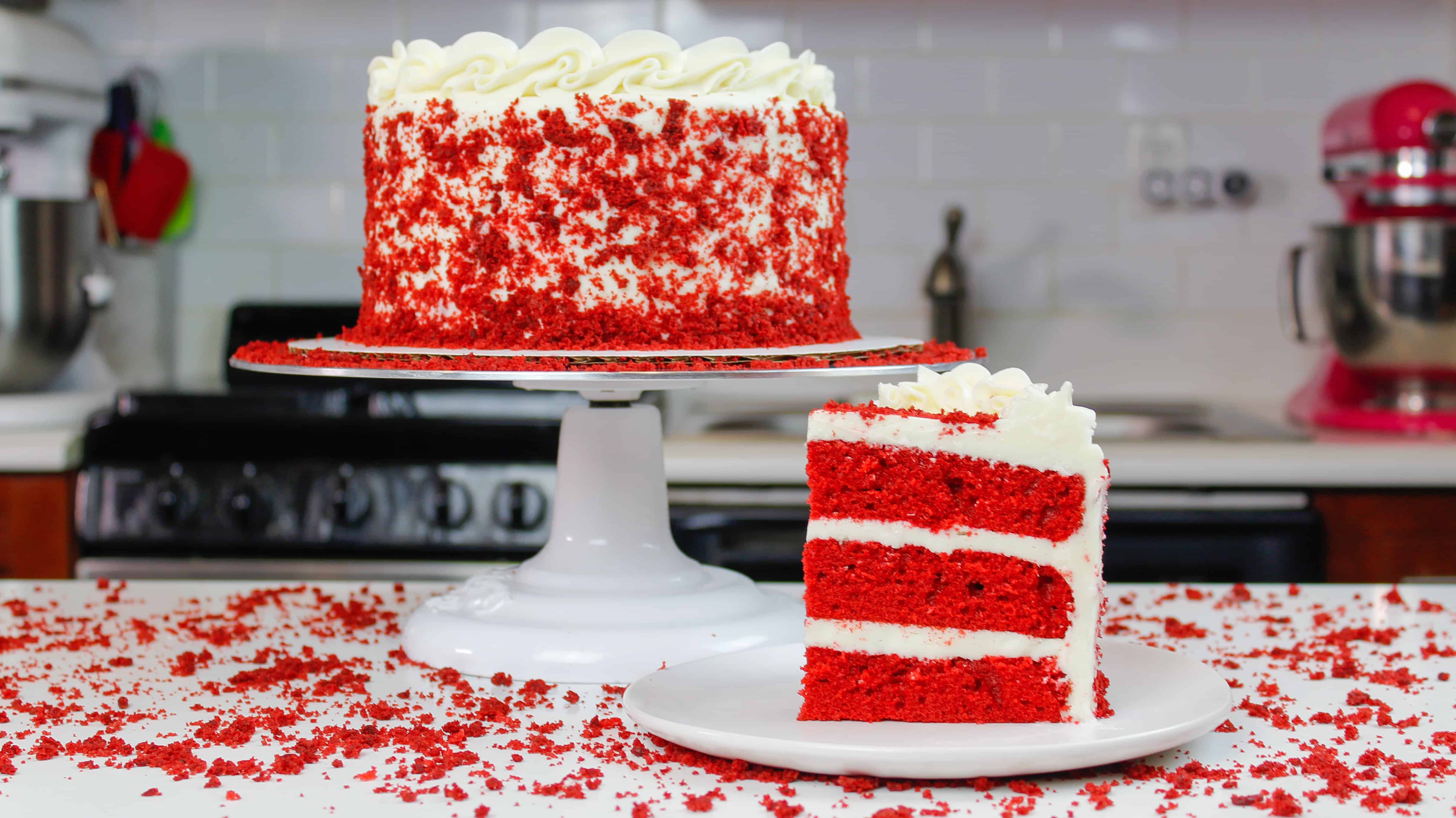 Red Velvet Layer Cake With Cream Cheese Frosting