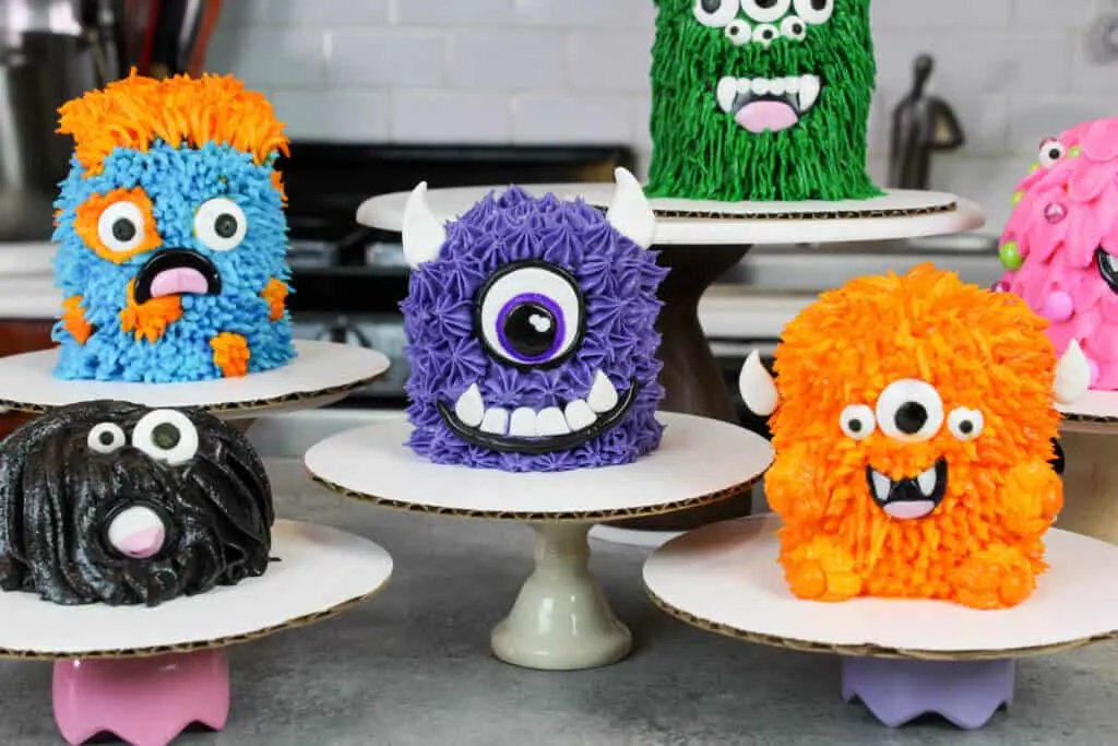 image of furry monster cake