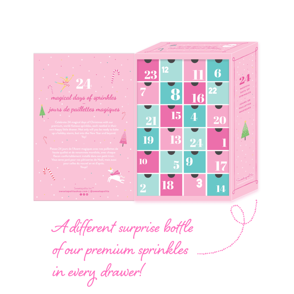 image of sprinkle advent calendar as gift for bakers