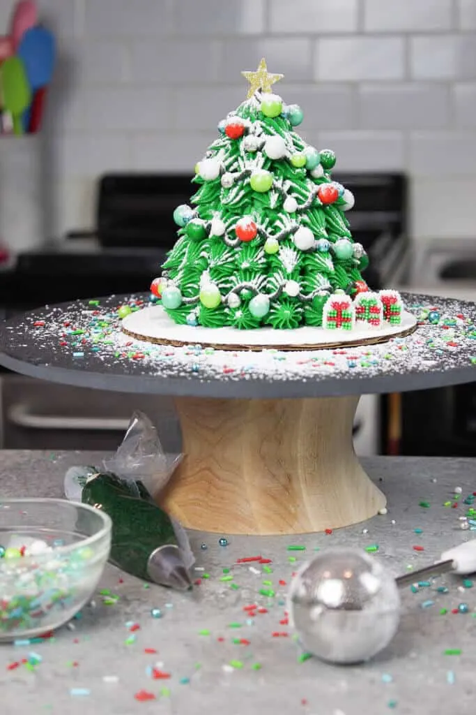 image of mini christmas tree cake