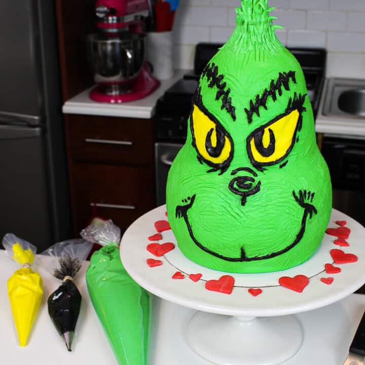 Grinch Cake - Stephanie's Sweet Treats