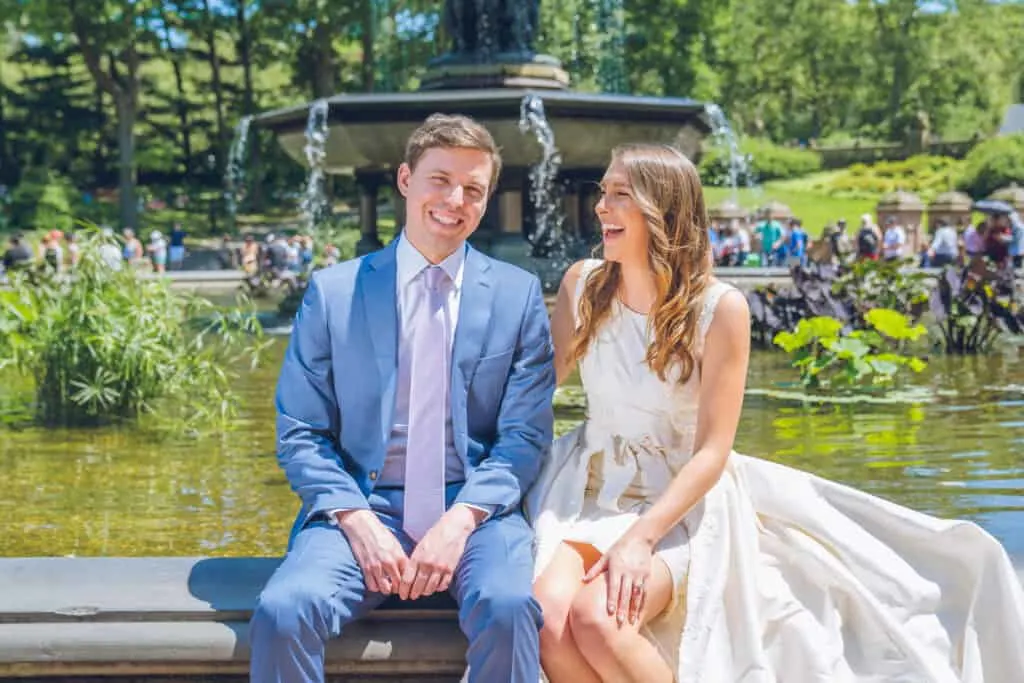 image of chelsey white of chelsweets and her husband from their wedding