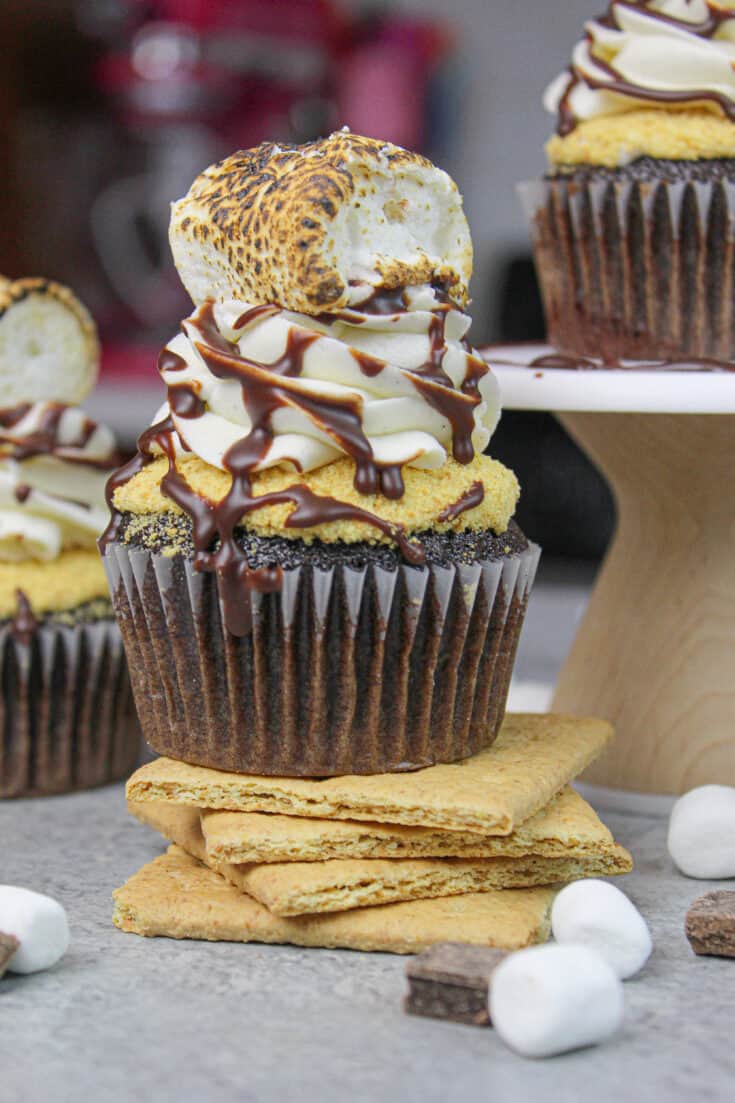 image of smores cupcake recipe