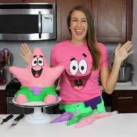 image of chelsey white with patrick star cake