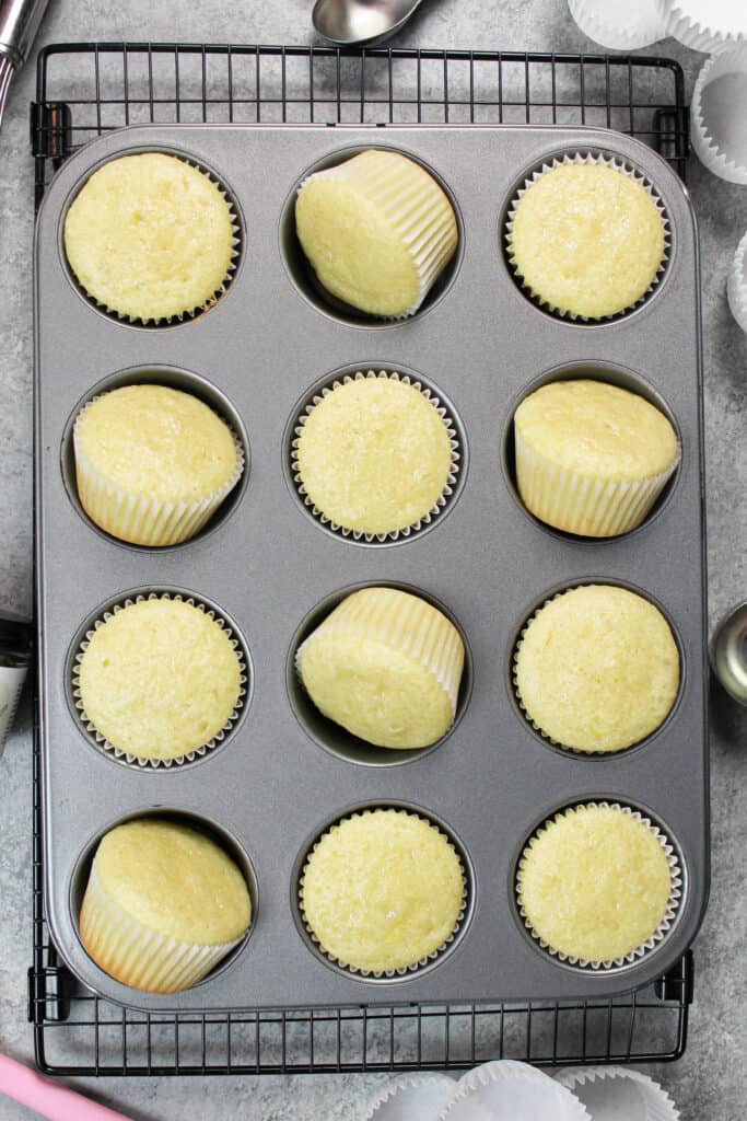 image of the best gluten free vanilla cupcake recipe