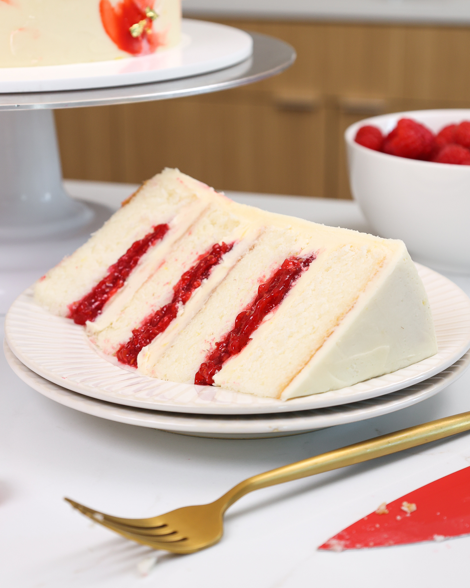 White Chocolate Raspberry Layer Cake – Sugar Geek Show