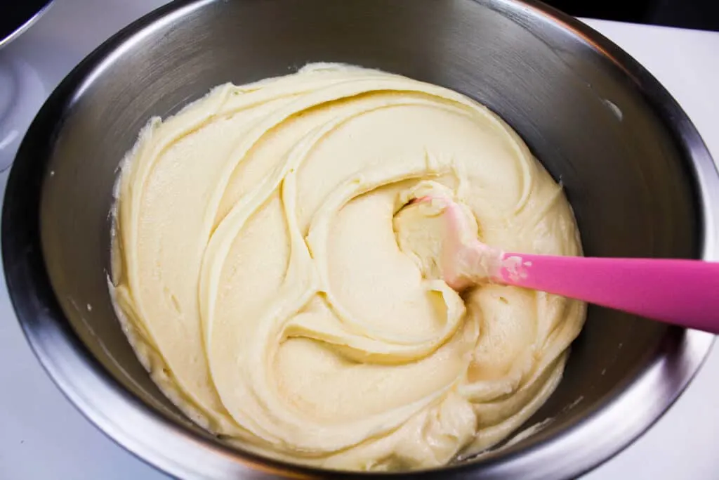 image of caramel frosting in a bowl
