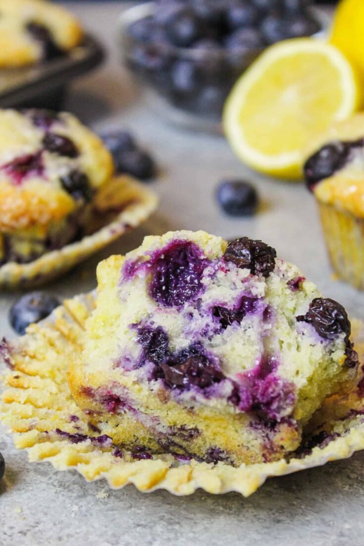 Lemon Blueberry Muffins With Yogurt Easy And Healthy Recipe