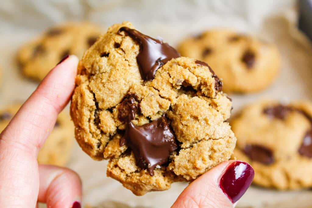 photo of easy, 5 ingredient peanut butter cookie