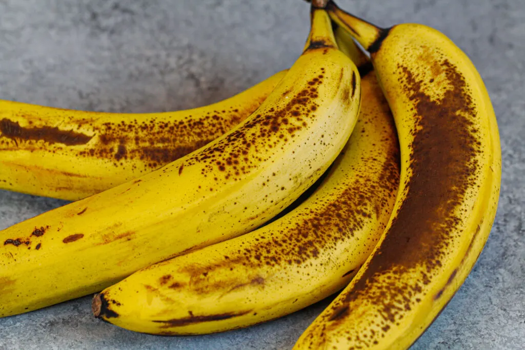image of super ripe brown bananas, ready to be used to make banana bread