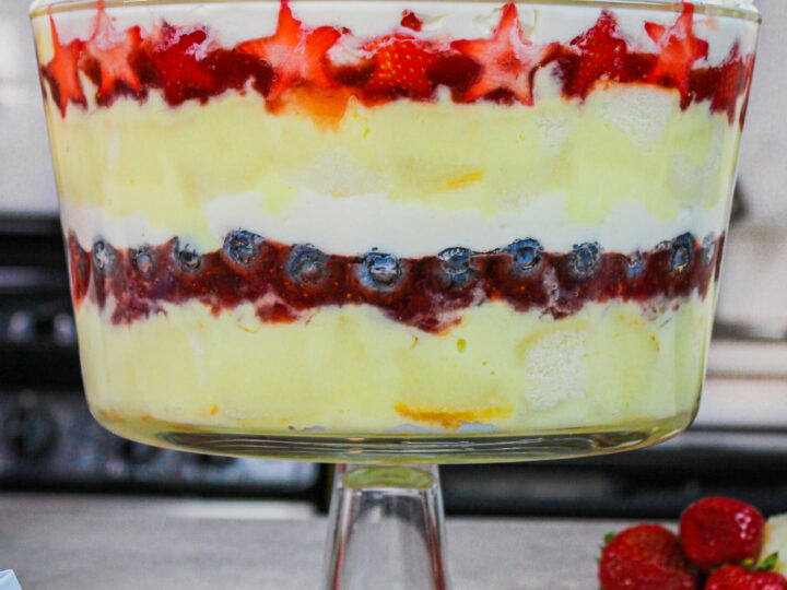 Red, White & Blue Berry Trifle - Brown Eyed Baker