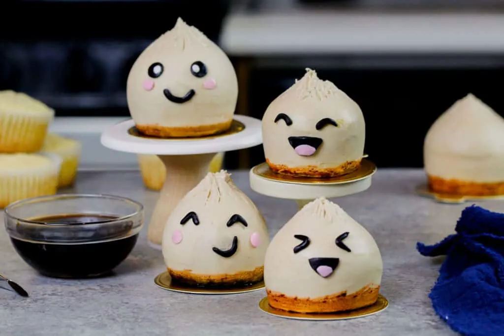 image of kawaii inspired dumpling cupcakes