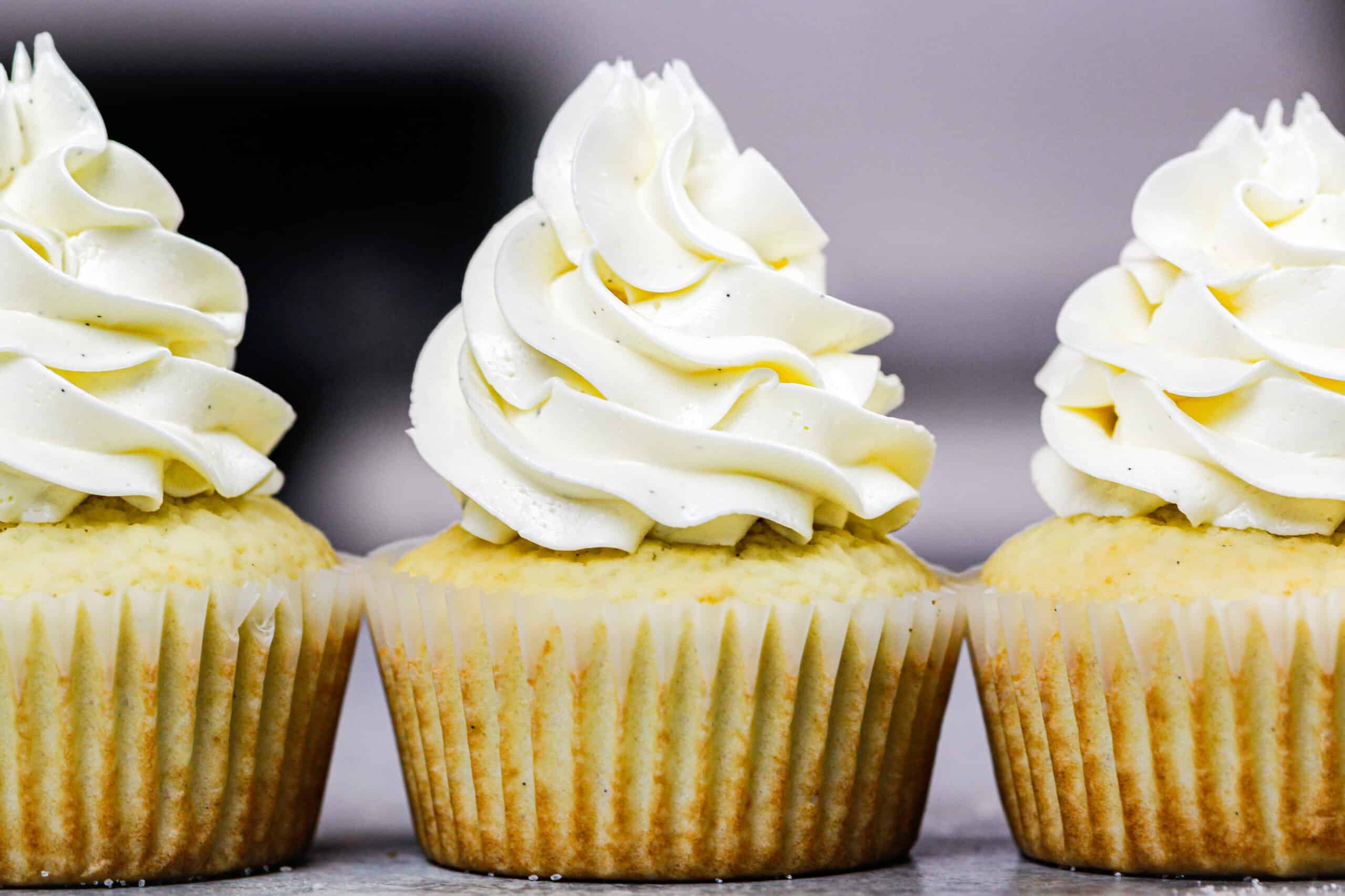 image of homemade sugar free vanilla cupcakes