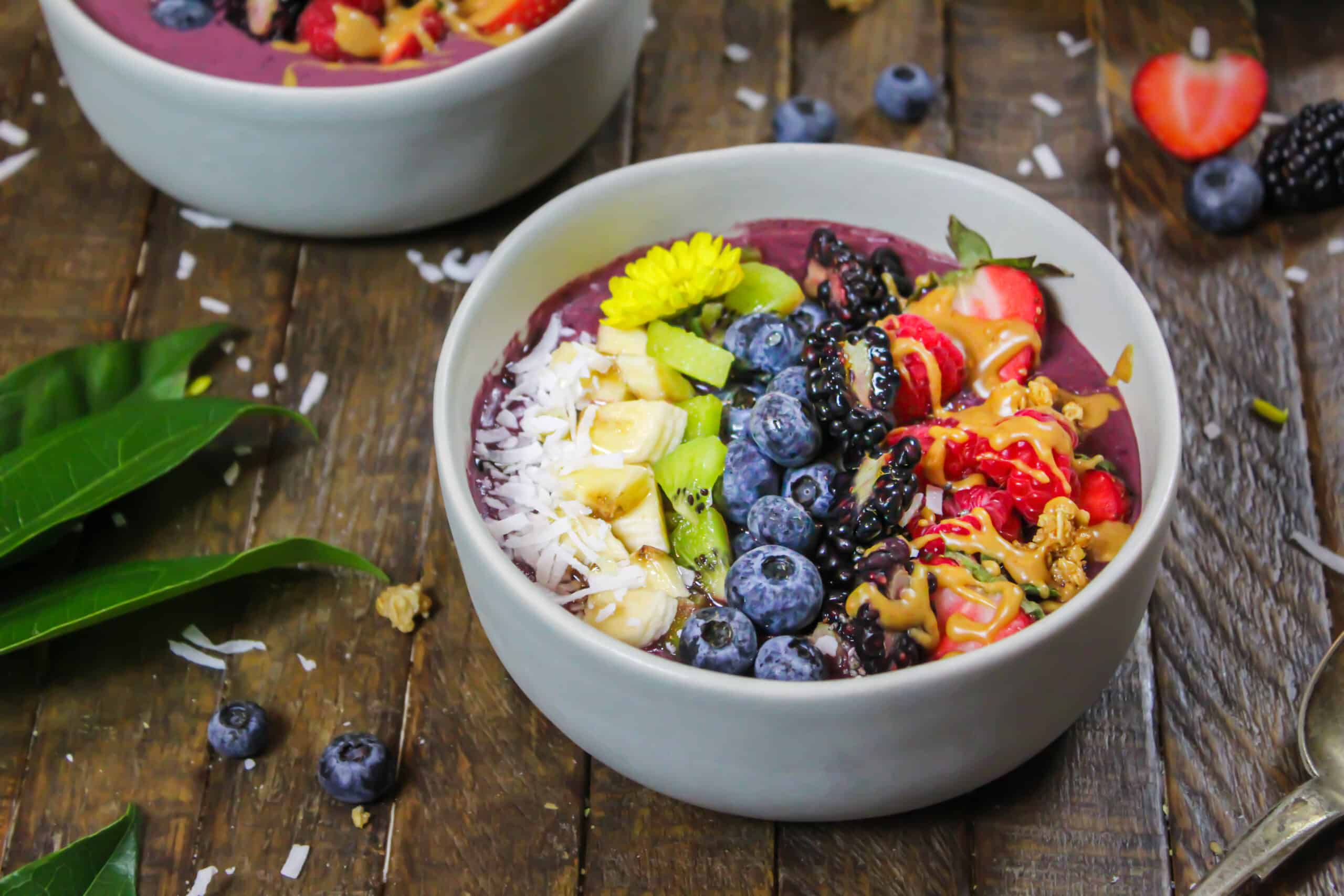 Peanut Butter Acai Bowl - The Best Way to Start Your Day