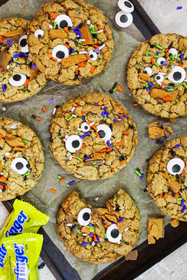 monster-butterfinger-cookies-easy-recipe-from-scratch-chelsweets