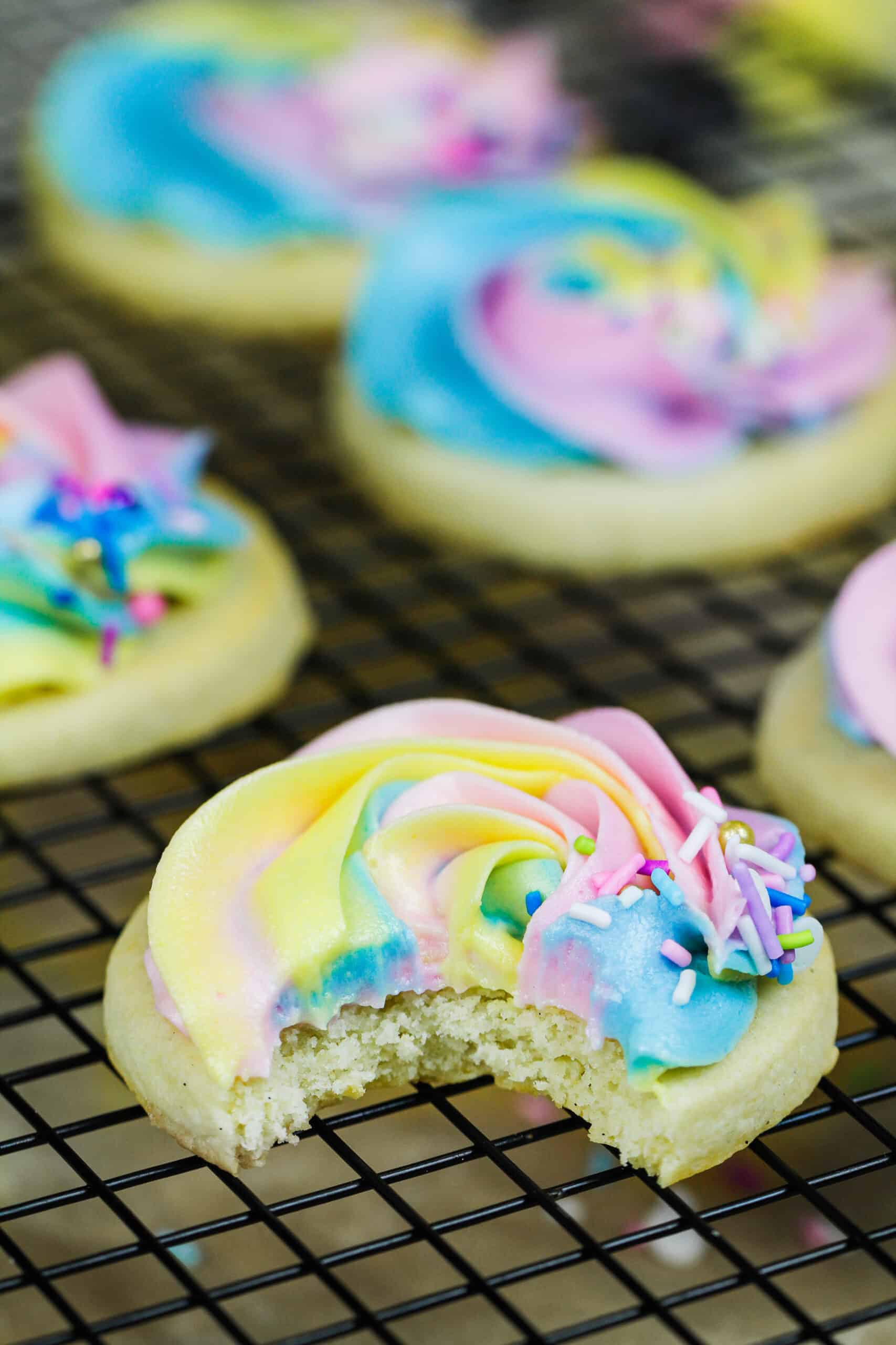 Buttercream Cookies - Soft, Chewy Cookies w/ Buttercream Frosting